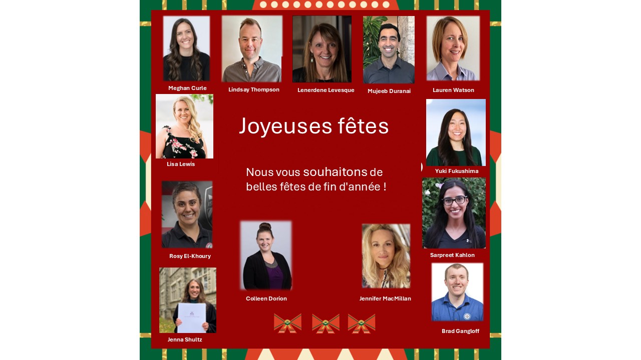 Joyeuses fêtes de la division orthopédique