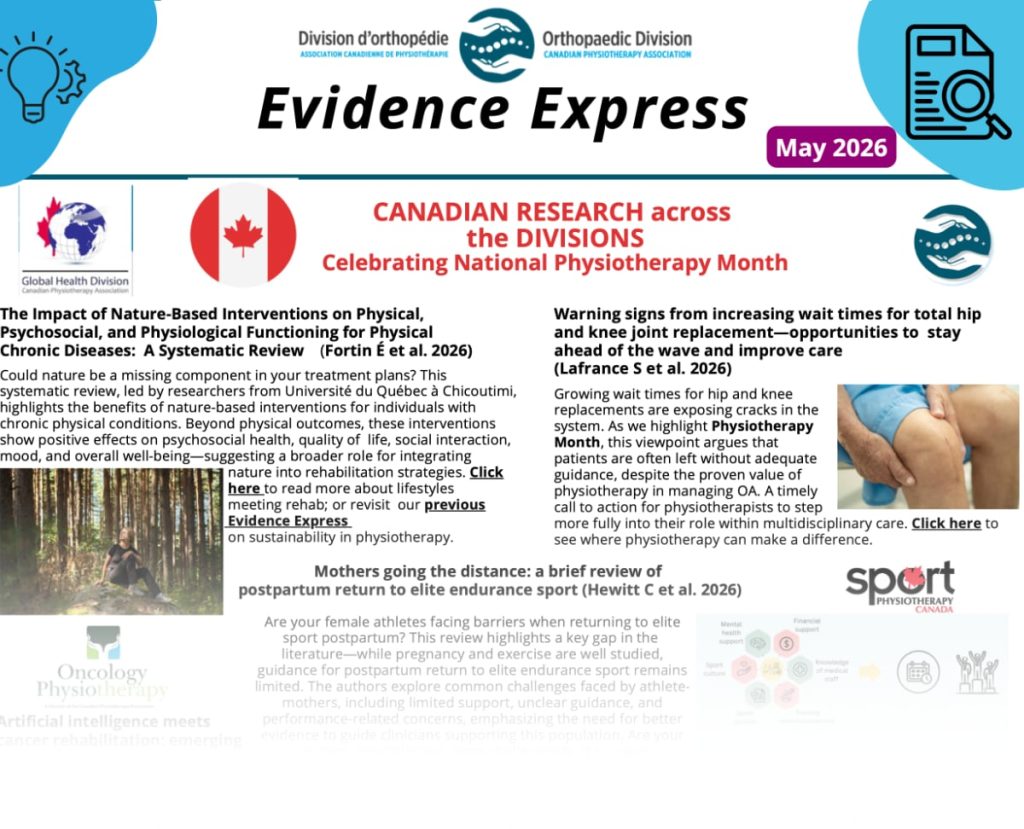 May 2026 Evidence Express - National Orthopaedic Division of the ...